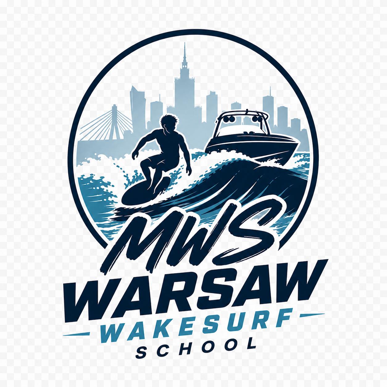 Warsaw Wakesurf School Logo